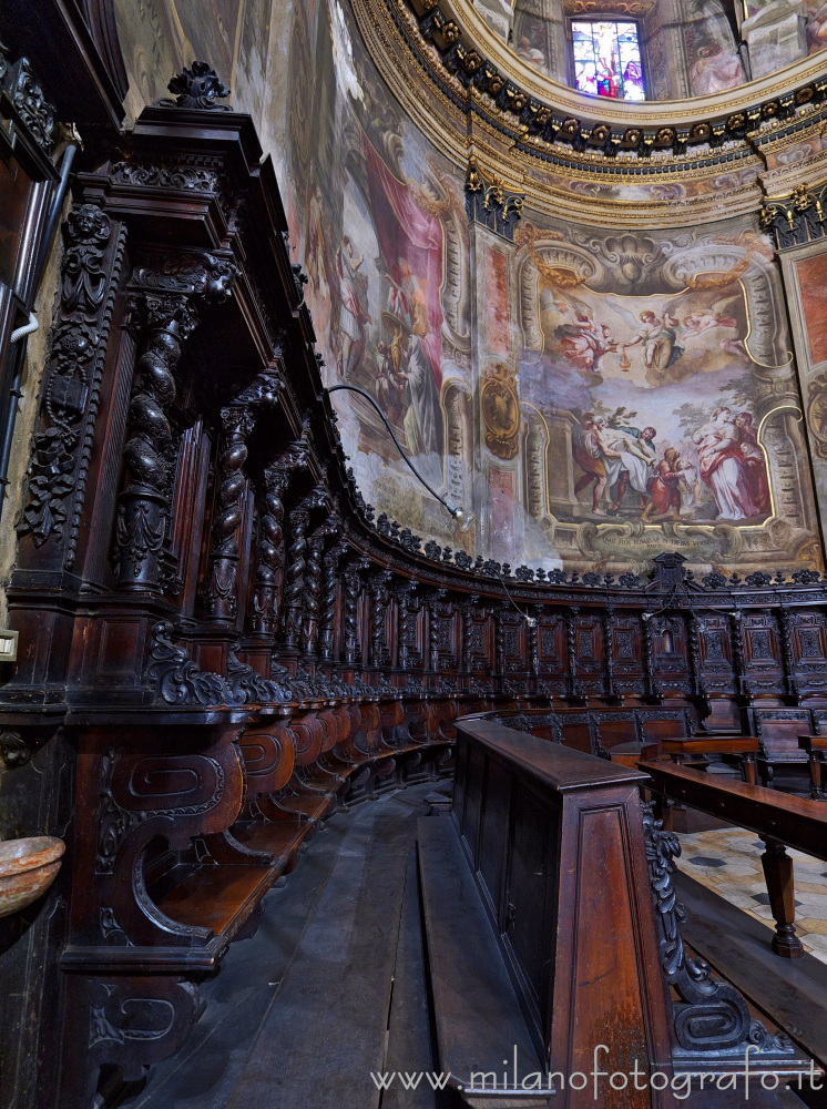 Milano - Dettaglio del coro della Chiesa di Sant'Alessandro in Zebedia